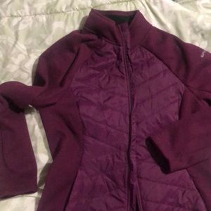 Womens Spyder Jacket Nylon and Fleece Purple